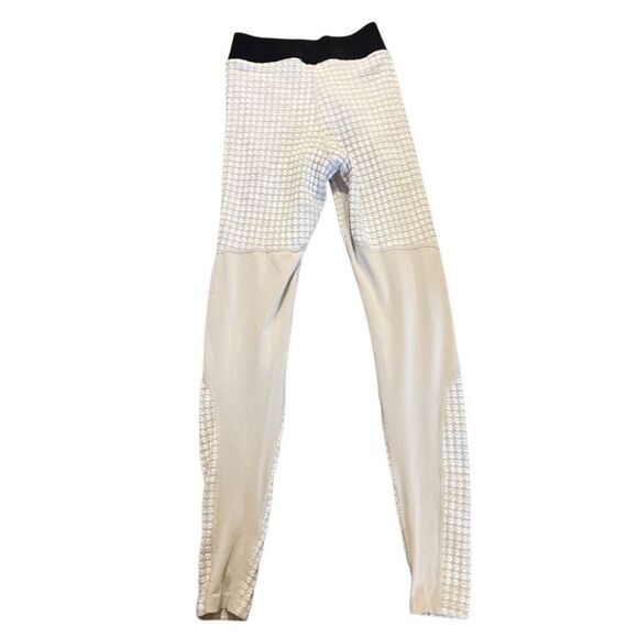 Nike pro hyper warm light beige leggings size medium - Picture 2 of 5